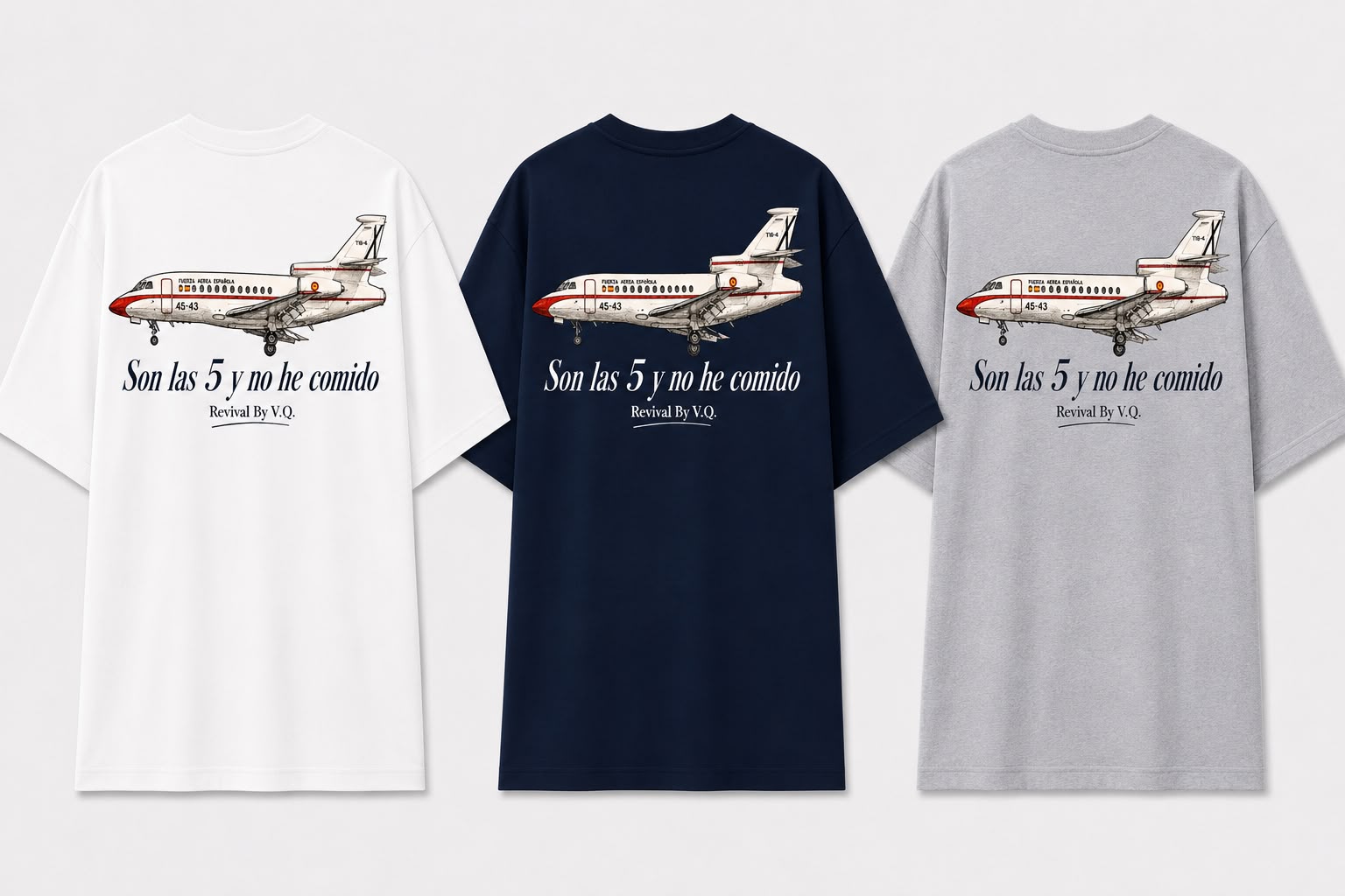 Camiseta FALCON de REVIVAL, detalle del estampado